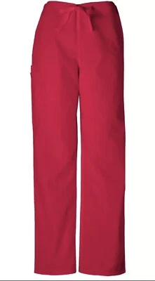 Pantalones Médicos Cherokee Original Unisex Pantalón con Cordón 4100 Rojo Pequeño Nuevo Foto 1 de 4