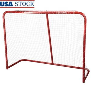 Portería de hockey callejero de alta resistencia red de acero duradera para todo clima juvenil talla 54 pulgadas - Imagen 1 de 9