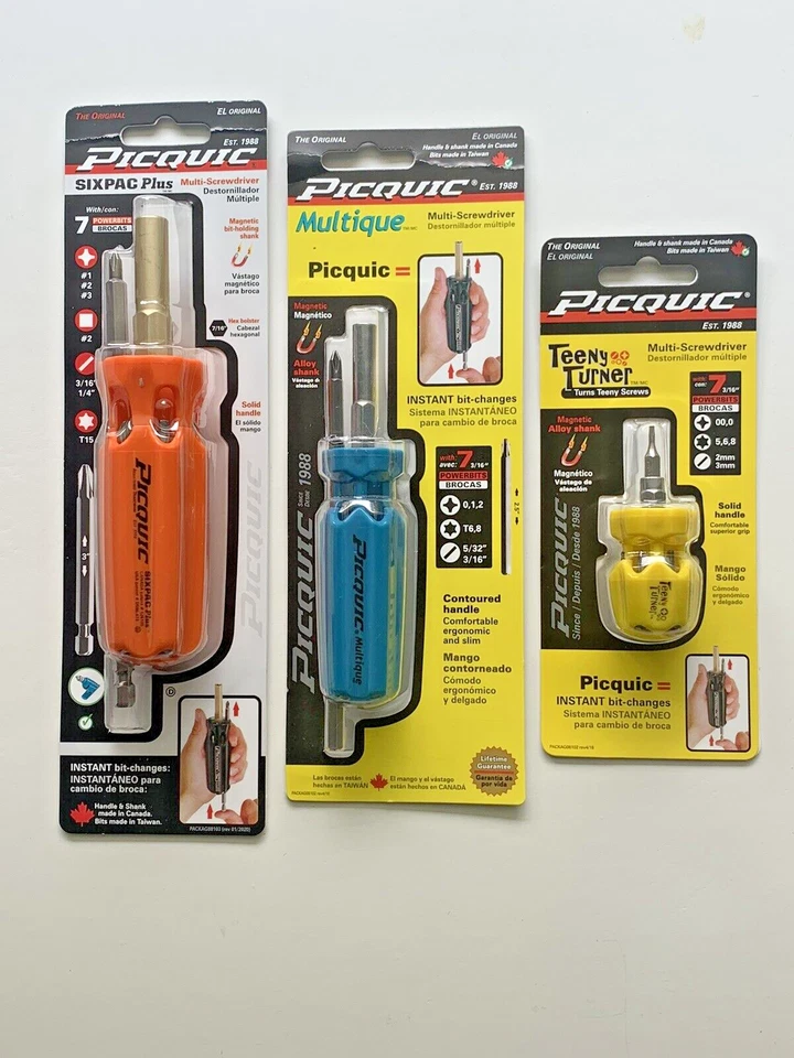 PICQUIC SIXPAC Plus, MULTIQUE, TEENY TURNER - Multi Bit Screwdrivers - Image 1 of 1