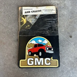 NOS Plasticolor GMC Mud Flaps Truck 70s Deadstock Vintage 12x18 - Picture 1 of 4
