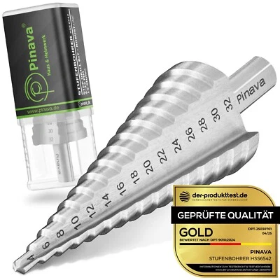 Pinava® Stufenbohrer [ROBUST Line] für Metall, Edelstahl, Kunststoff & Holz - Bild 1 von 4
