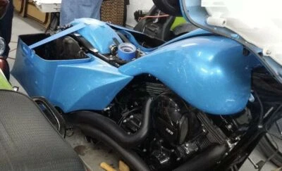 2014-2023 Harley Davidson Touring Stretched Tank Shrouds & Side Cover Combo - Image 1 of 4