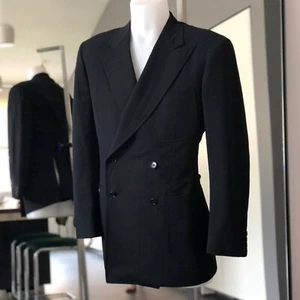 EMILIO PUCCI by Ermenegildo Zegna 1970's wool double-breasted blazer size 41 - Picture 1 of 13