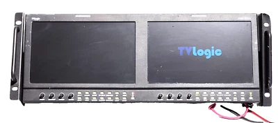 Postium PRM-902A Dual 9 " LCD Rack Monitor with Dual HD NO POWER SUPPLY - Image 1 of 4