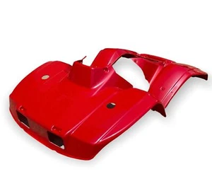 NEW HONDA TRX300 TRX 300 FRONT & REAR FENDER RED 88-00 SET TPO PLASTICS - Picture 1 of 6