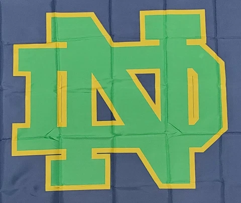 Notre Dame Fighting Irish Flag ~ "ND" ~ Large 3'X5' Banner ~ FREE SHIPPING Cover