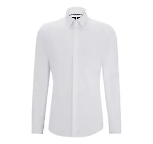 BOSS Camicia Slim Fit in Jersey Elasticizzato P-HANK-s-kent 50503554 Bianco - Imagen 1 de 6