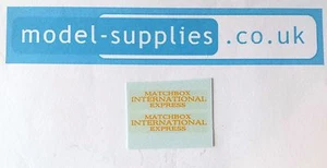 Matchbox 34A Volkswagen Van Reproduction Waterslide Transfers Set - Picture 1 of 1