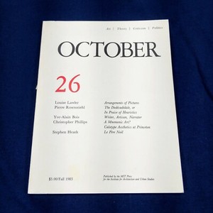 October Magazine 26 - Fall 1983 - Lawler Rosenstiehl Bois Phillips  - MIT Press