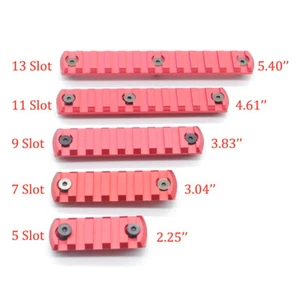 Chinese Red_5/7/9/11/13 Slots Red Keymod Rail Section Picatinny Mount Segment - Bild 1 von 23