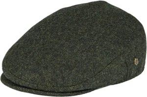 Men'S Herringbone Flat Ivy Newsboy Hat Wool Blend Gatsby Cabbie Cap - Picture 1 of 12