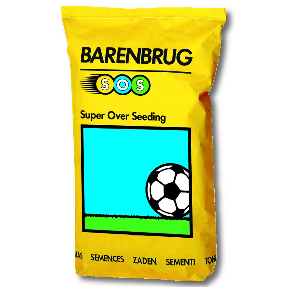 BARENBRUG semences de gazon SOS Super Over Seeding 15 Kg, gazon sportif