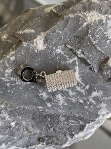 NEU✔️  Swarovski Anhänger Charm Clutch Tasche Silber Karabiner - Bild 1 von 3