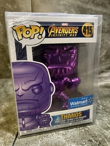 Funko Pop Marvel's Avengers Infinity War Thanos #415 Purple Chrome mit Protector - Bild 1 von 4
