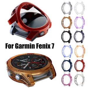 Protective Skin Watch Frame TPU Plating Case Guard Shell For Garmin Fenix 7 - Zdjęcie 1 z 8