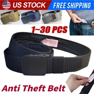 New Travel Security Belt Hidden Money Pouch Wallet Pocket Waist Belt Safe LOT - Picture 1 of 14