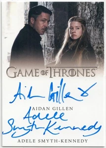 Juego de Tronos Serie Completa - Aidan Gillen / Adele Smyth-Kennedy - Doble Auto - Imagen 1 de 2