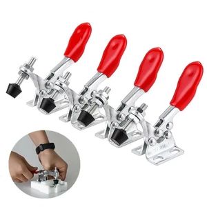 1-4x Set Red Toggle Clamp GH-201A 201-A Quick Release Tools Horizontal Supplies - Picture 1 of 11