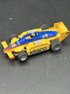 Tyco Kraco Indy Slotcar gelb #18 Rennwagen gebraucht (ungetestet!) - Bild 1 von 9