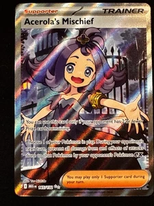 Pokémon TCG Acerolas Mischief 165/132 Mega Evolution - Holo, Full Art, Textur - Bild 1 von 3