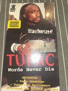 Tupac Shakur: Words Never Die (VHS, 1997) Neu & Versiegelt - Bild 1 von 2