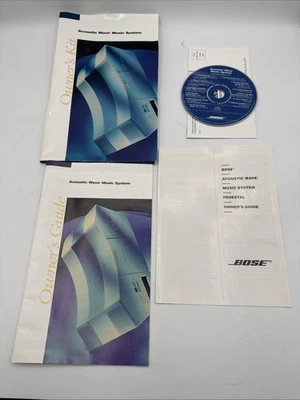 Sistema de música Bose Acoustic Wave y pedestal guía del propietario kit manual con CD de demostración Foto 1 de 4