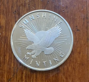 Silbermünze 1 Oz .999 Feinsilbermedaille von Sunshine Minting Silver Eagle - Bild 1 von 2
