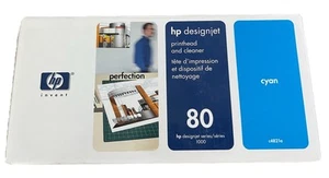 Oryginalna cyjan głowica drukująca i środek czyszczący HP designjet 80 C4823A - Zdjęcie 1 z 1