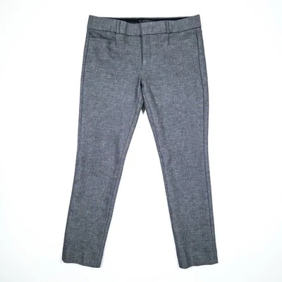 Pantalones de vestir Banana Republic Sloan gris ajustados al tobillo para mujer talla 2 trabajo oficina Foto 1 de 4