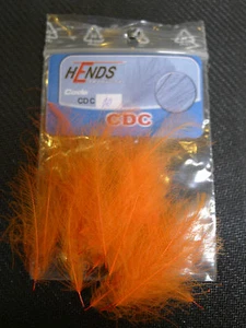 Hends CDC Federn 25 Stück selektierte Federn Nr. #10 fluo orange