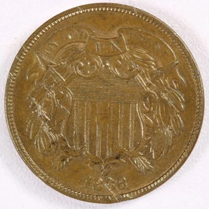 1868 Two Cent Piece - UNC - Picture 1 of 2