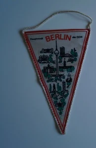 Berlin Hauptstadt der DDR Wappen Wimpel Fahne Fahnenschleife Banner ГДР 4 - Bild 1 von 6