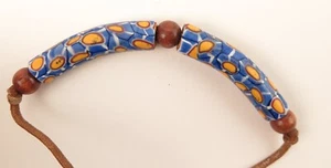 Venezianisches Glas Afrikanischer Handel Millefiori Ellenbogen Perlen. - Bild 1 von 7