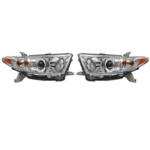 Silscvt Left+Right Headlights For Toyota Highlander 2011-2013 Headlamps Factory - Foto 1 di 13