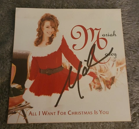 MARIAH CAREY SIGNED ALL I WANT FOR CHRISTMAS IS YOU CD AUTOGRAPHED W/COA+PROOF Cover