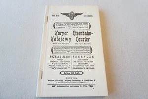 1914 Reprint Poland Railway Working Timetable Jazdy Pociagow PKP - Picture 1 of 10