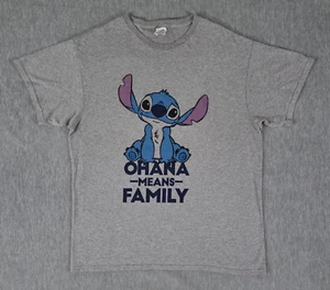 Lilo & Stitch Ohana Means Family Disney Delta Pro Weight Erwachsene Large grau Shirt - Bild 1 von 8