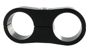 Separador de manguera de 24 mm - abrazadera separadora de tubería trenzada doble aleación negra (AN12 12AN) - Imagen 1 de 8