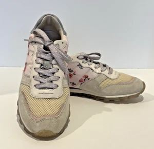 Coach C118 With Mini Vintage Rose Print Sneakers Size 6.5 Style G3292 - Picture 1 of 8