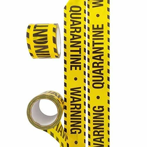 4PCs Warning Quarantine Yellow Tape - Image 1 of 1