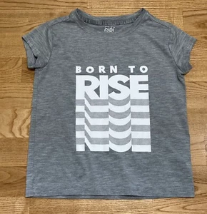 Girl's Athleta "Born to Rise" Gray Top Size XS / 6 EUC - Picture 1 of 4