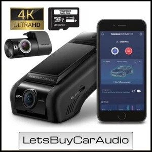 THINKWARE U1000 PLUS 4K UHD FRONT & 1080P REAR DASHCAM, 64GB, GPS, BLUETOOTH - Picture 1 of 7