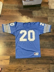 Vintage 90's Champion NFL Detroit Lions #20 Barry Sanders Jersey Size 44 MINTY - Picture 1 of 5