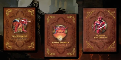 1E CORE RULES BUNDLE! Dungeon Masters Guide Players Handbook Monster Manual AD&D - Image 1 of 4