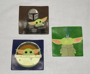 3 Baby Yoda Grogu Decor Tub Treads Star Wars Mandalorian 2022 Wall Stick Tiles - Picture 1 of 7