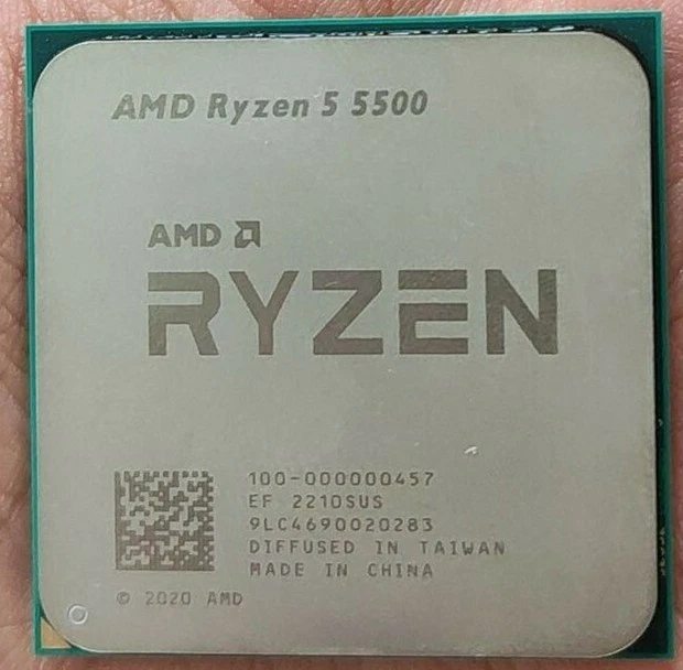 AMD Ryzen 5 5500 6Core AM4 65W Twelve-Thread 3.6GHz CPU Processor R5 5500 - Image 1 of 1
