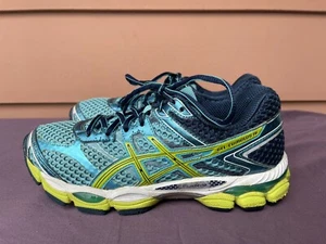RARE Asics Gel-Cumulus 16 T492N Women US 7 2A Narrow Running Shoes Blue Green D6 - Picture 1 of 10