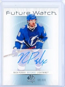 2022-23 Upper Deck SP Authentic NICK PERBIX Retro Future Watch AUTO RC /699 - Picture 1 of 2
