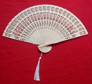 25 Folding Hand Held Wooden Fans Gumpai Uchiwa Japanese wedding church resale - Picture 1 of 6