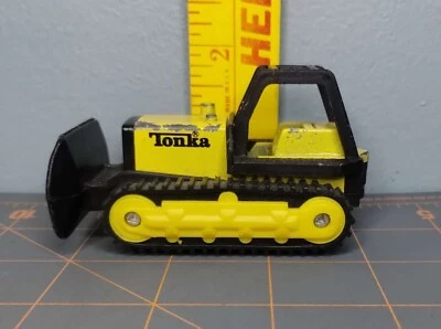 Tonka Trucks Vintage Bulldozer Diecast Cars 1 64 Construction Toy 1994 Small 3" - Image 1 of 4